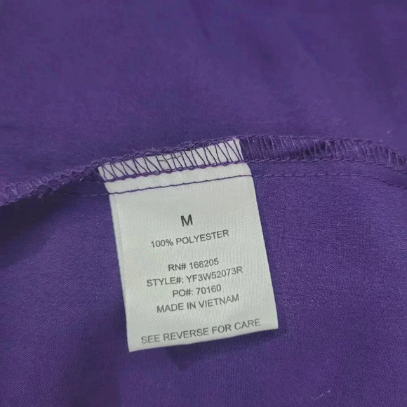 Lucky Brand Womens Midi Dress With Puff Sleeves & Belt 100% Polyester M  4CT - Picture 4 of 7